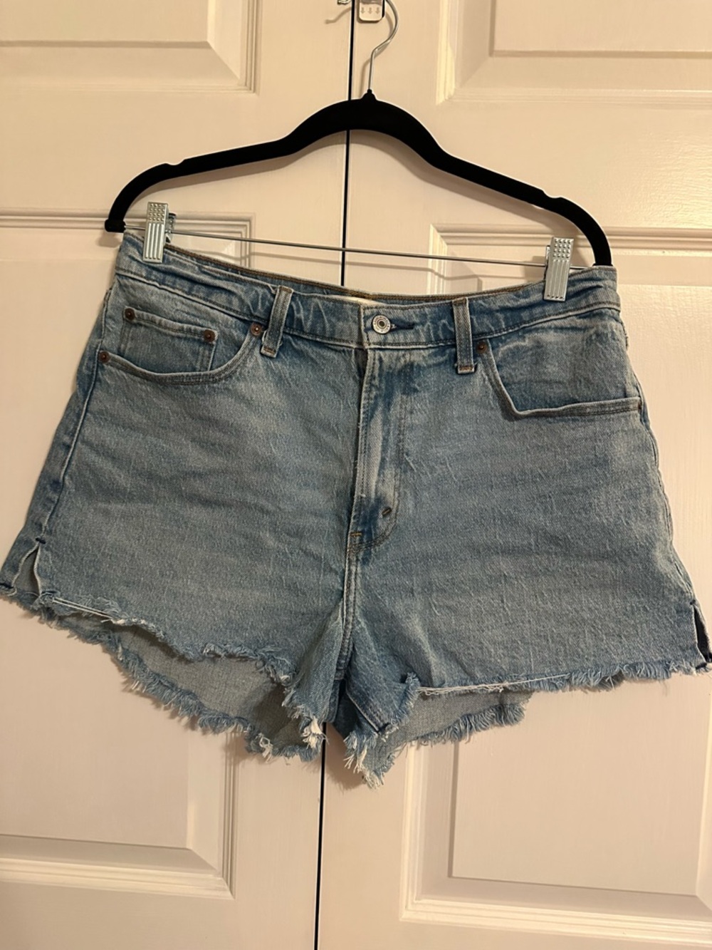 Abercrombie & Fitch Light Blue Denim Cutoff Shorts